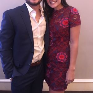 Dillard’s (GB brand) maroon lace dress